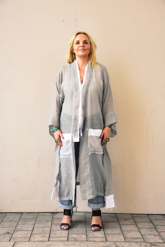 RAW GREY KIMONO